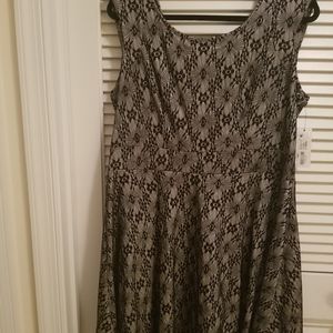 Worthington Black Dress Cap Sleeves Suze XL